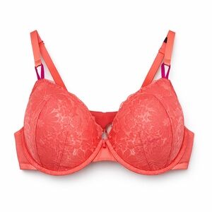 NWT Victoria’s Secret Dream Angels Peachy Lined Demi Lace Bra